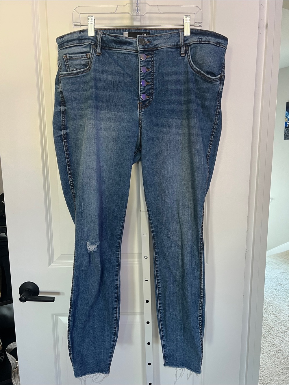 High-Rise Button-Fly Women’s Jeans - Kut From The Kloth
